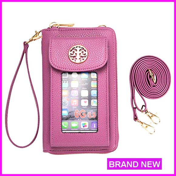 Small Crossbody Purse with RFID Wristlet Wallet for Women - Picture 2 of 7